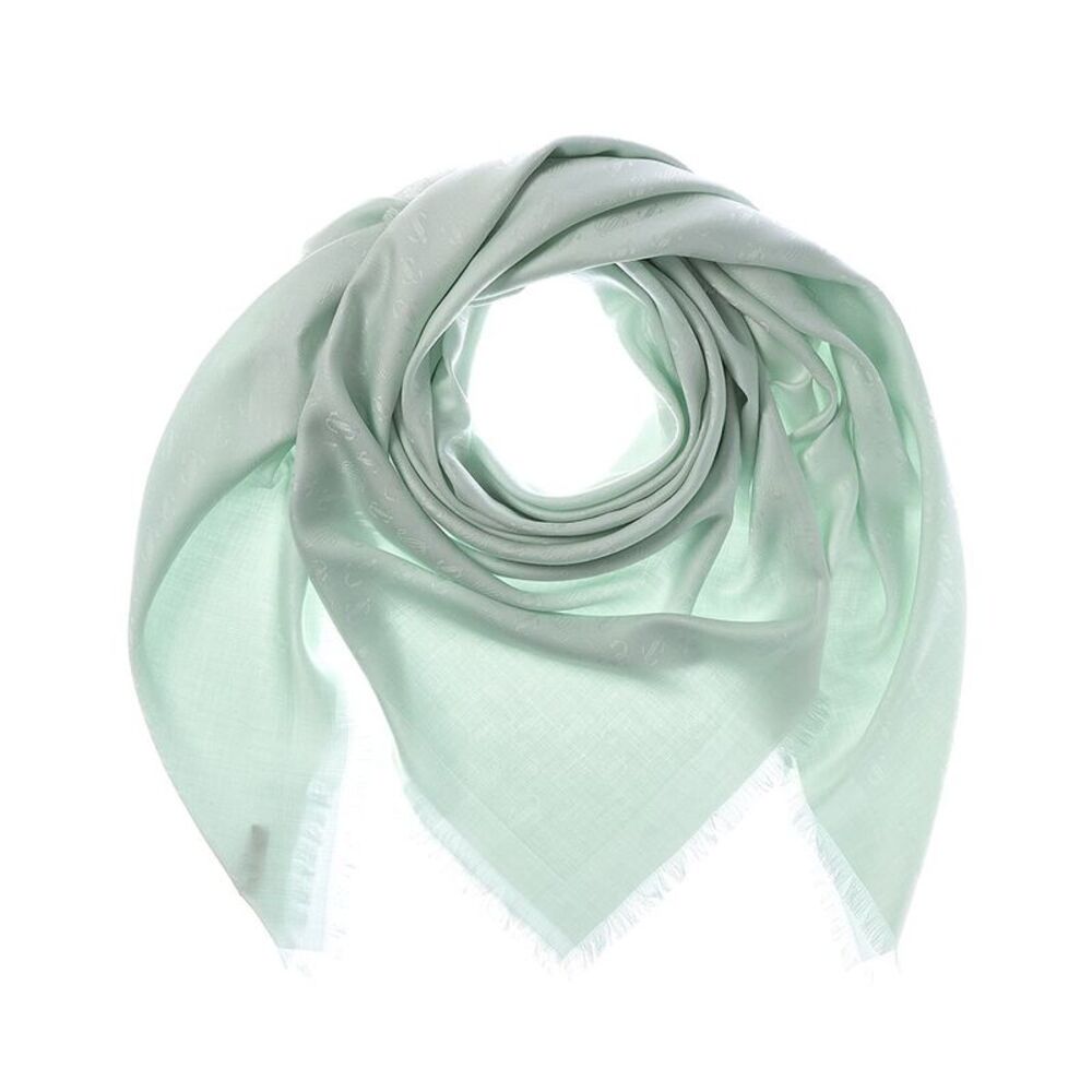 Jimmy Choo Silk & Wool-Blend Scarf, Green